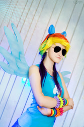 Size: 667x1000 | Tagged: safe, artist:kainkido, derpibooru import, rainbow dash, human, cosplay, irl, irl human, photo