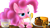 Size: 2560x1440 | Tagged: safe, artist:awalex, pinkie pie, earth pony, pony, honey, licking, pancakes, solo, spoon, tongue out