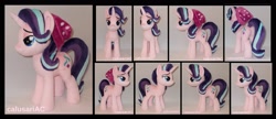 Size: 3028x1312 | Tagged: safe, artist:calusariac, starlight glimmer, pony, beanie, hat, irl, photo, plushie, solo
