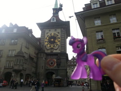 Size: 1024x768 | Tagged: safe, artist:chriegerch, derpibooru import, twilight sparkle, 13th century, bern, central europe, irl, middle ages, photo, ponies around the world, switzerland, toy