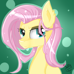 Size: 1996x2000 | Tagged: safe, artist:herusann, fluttershy, pegasus, pony, female, looking at you, mare, solo