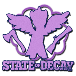 Size: 256x256 | Tagged: safe, derpibooru import, twilight sparkle, twilight sparkle (alicorn), alicorn, pony, axe, female, gun, icon, mare, solo, state of decay