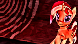 Size: 1920x1080 | Tagged: safe, derpibooru exclusive, sunset shimmer, pony, 3d, solo