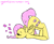 Size: 461x378 | Tagged: safe, artist:bunnycat, fluttershy, pegasus, pony, 30 minute art challenge, cute, eyes closed, face down ass up, messy mane, sleeping, solo, zzz