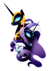 Size: 561x800 | Tagged: safe, artist:ii-art, nightmare rarity, rarity, pony, unicorn, armor, crying