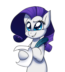 Size: 1280x1430 | Tagged: safe, artist:saber-panda, rarity, pony, unicorn, female, horn, mare, solo, white coat