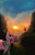 Size: 1600x2500 | Tagged: dead source, safe, artist:hierozaki, princess celestia, alicorn, pony, fanfic:the stranger and her friend, canyon, fanfic, fanfic art, pink-mane celestia, solo, sun, younger