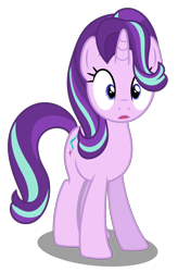 Size: 4200x6400 | Tagged: safe, artist:mundschenk85, starlight glimmer, pony, unicorn, absurd resolution, cutie mark, hair flip, hair over one eye, horn, simple background, solo, surprised, transparent background, vector
