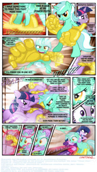 Size: 673x1186 | Tagged: safe, artist:ponymaan, derpibooru import, lyra heartstrings, twilight sparkle, twilight sparkle (alicorn), alicorn, comic:by skywalker's hand, equestria girls, comic