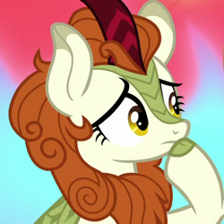 Size: 430x430 | Tagged: safe, screencap, autumn blaze, kirin, sounds of silence, cropped, female, solo