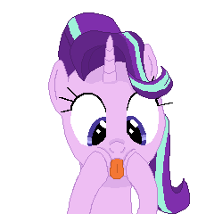 Size: 240x240 | Tagged: safe, artist:cloud burst, derpibooru exclusive, starlight glimmer, pony, unicorn, :p, cute, female, mare, pixel art, silly, simple background, solo, tongue out, transparent background