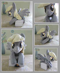 Size: 3451x4153 | Tagged: safe, artist:fallenpeach, derpy hooves, pegasus, pony, absurd resolution, beanie (plushie), female, irl, mare, photo, plushie, solo