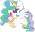 Size: 650x600 | Tagged: safe, artist:clockupflowers, princess celestia, alicorn, pony, chibi, cute, cutelestia, female, heart eyes, mare, simple background, smiling, solo, transparent background, wingding eyes