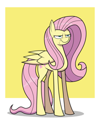 Size: 1200x1500 | Tagged: safe, artist:citrusking46, fluttershy, pegasus, pony, annoyed, female, mare, solo