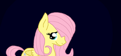 Size: 958x442 | Tagged: safe, artist:vamplrebats, fluttershy, pegasus, pony, smiling, solo