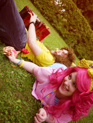 Size: 1000x1333 | Tagged: safe, artist:glasmond, cheese sandwich, pinkie pie, human, cosplay, irl, irl human, photo