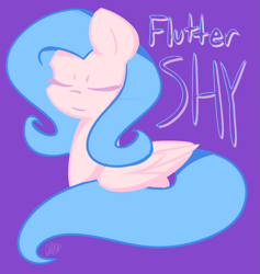 Size: 831x876 | Tagged: safe, artist:flutternutpie, fluttershy, pegasus, pony, eyes closed, limited palette, palette swap, simple background, solo