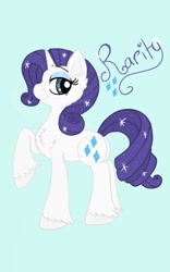 Size: 800x1280 | Tagged: safe, artist:php62, rarity, pony, unicorn, chest fluff, fluffy, my little pony, pretty, solo, sparkly mane