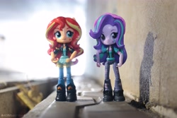 Size: 6000x4000 | Tagged: safe, artist:artofmagicpoland, starlight glimmer, sunset shimmer, equestria girls, mirror magic, spoiler:eqg specials, beanie, doll, equestria girls minis, hat, toy