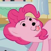 Size: 197x200 | Tagged: safe, pinkie pie, earth pony, pony, female, mare, meme, pink coat, pink mane, solo, spurdo spärde