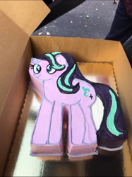 Size: 1152x1539 | Tagged: safe, starlight glimmer, pony, unicorn, cake, food, irl, photo