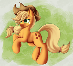 Size: 2500x2250 | Tagged: safe, artist:ac-whiteraven, applejack, earth pony, pony, female, mare, rearing, solo