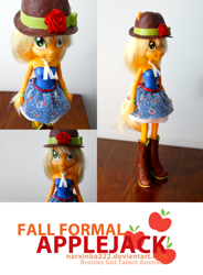 Size: 1000x1359 | Tagged: safe, artist:narxinba222, applejack, equestria girls, custom, doll