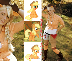 Size: 1506x1273 | Tagged: safe, artist:darcy2013, applejack, human, cosplay, irl, irl human, photo