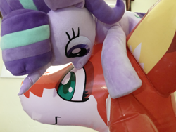 Size: 4032x3024 | Tagged: safe, starlight glimmer, fox, pony, unicorn, inflatable, inflatable toy, irl, photo, plushie, pool toy