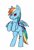 Size: 1191x1765 | Tagged: safe, artist:trickydick, derpibooru import, rainbow dash, pegasus, pony, rearing, solo