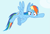 Size: 1175x791 | Tagged: safe, derpibooru import, screencap, rainbow dash, pegasus, pony, maud pie (episode), flying, solo