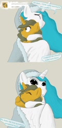 Size: 622x1283 | Tagged: safe, artist:firefanatic, princess celestia, alicorn, pony, cuddlestia, female, hug