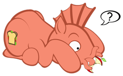 Size: 1280x793 | Tagged: safe, artist:toonfreak, crossover, futurama, ponified, prone, solo, zoidberg