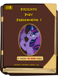 Size: 600x800 | Tagged: safe, derpibooru import, twilight sparkle, book, book cover meme, boxing, exploitable meme