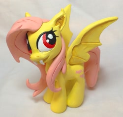 Size: 1642x1560 | Tagged: safe, artist:cadmiumcrab, fluttershy, bats!, craft, flutterbat, irl, sculpture, solo