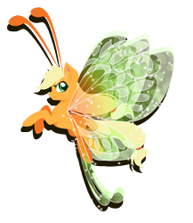 Size: 4500x5187 | Tagged: safe, artist:fuyusfox, applejack, breezie, it ain't easy being breezies, absurd resolution, applebreezie, breeziefied, solo, species swap