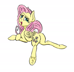 Size: 1930x1864 | Tagged: safe, artist:pwnyville, fluttershy, pegasus, pony, dock, solo, underhoof