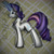 Size: 1900x1900 | Tagged: safe, artist:chiliinternational, rarity, pony, unicorn, female, horn, magic, mare, purple mane, solo, white coat