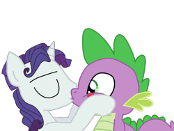 Size: 1024x768 | Tagged: safe, artist:ripped-ntripps, elusive, rarity, spike, dragon, pony, unicorn, and then spike was gay, gay, half r63 shipping, kissing, male, rule 63, shipping, sparity, spelusive, spike gets all the stallions