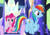 Size: 1166x817 | Tagged: safe, derpibooru import, screencap, pinkie pie, rainbow dash, earth pony, pegasus, pony, the cutie map, sitting