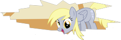 Size: 8770x2930 | Tagged: safe, artist:tomfraggle, derpy hooves, pegasus, pony, the last roundup, absurd resolution, female, mare, simple background, solo, transparent background, vector