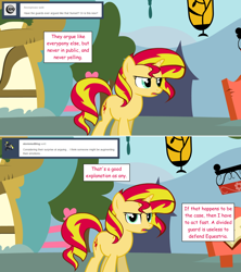 Size: 1280x1444 | Tagged: safe, artist:hakunohamikage, sunset shimmer, pony, ask, ask-princesssparkle, solo, tumblr