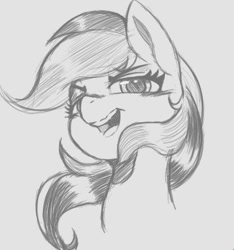 Size: 436x466 | Tagged: safe, artist:tre, derpibooru import, rainbow dash, pegasus, pony, female, grayscale, mare, monochrome, open mouth, sketch, solo