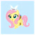 Size: 2100x2100 | Tagged: safe, artist:xwhitedreamsx, angel bunny, fluttershy, pegasus, pony, chibi, cute, simple background