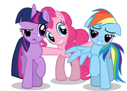 Size: 1776x1275 | Tagged: safe, derpibooru import, edit, pinkie pie, rainbow dash, twilight sparkle, earth pony, pegasus, pony, episode unknown, female, floppy ears, lesbian, pinkiedash, polyamory, shipping, simple background, transparent background, twidash, twidashpie, twinkie, vector