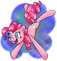 Size: 512x550 | Tagged: safe, artist:epiclunadragon, pinkie pie, earth pony, pony, female, mare, pink coat, pink mane, simple background, solo, transparent background