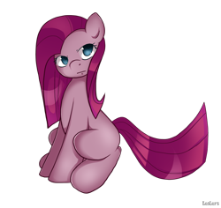 Size: 1280x1209 | Tagged: safe, artist:leslers, pinkie pie, earth pony, pony, pinkamena diane pie, simple background, solo, transparent background