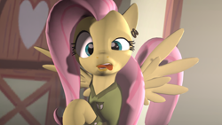 Size: 1920x1080 | Tagged: safe, artist:maetrome, fluttershy, pegasus, pony, 3d, faic, solo, source filmmaker