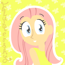 Size: 750x750 | Tagged: safe, artist:flufflake, fluttershy, human, humanized, solo