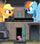 Size: 850x946 | Tagged: safe, derpibooru import, edit, screencap, applejack, princess skyla, rainbow dash, earth pony, pegasus, pony, the cutie map, exploitable meme, meme, text, that door